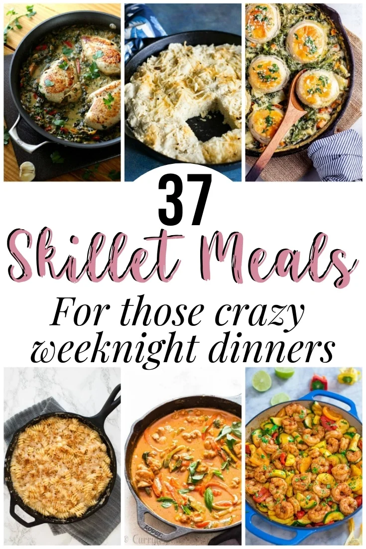 skillet meals pinnable 3 | Kenya Rae 37 skillet meals for those crazy weeknight dinners