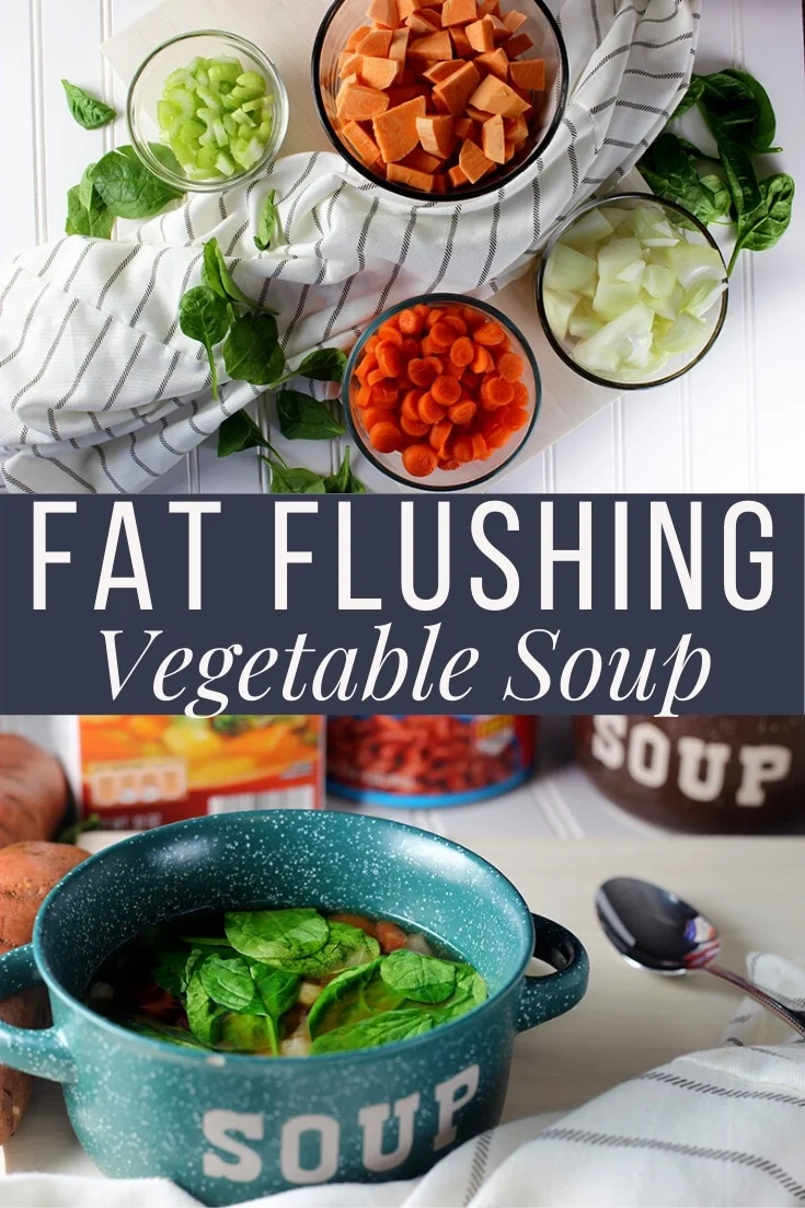 fat flush soup pinnable 4 | Kenya Rae fat flushing vegetable soup