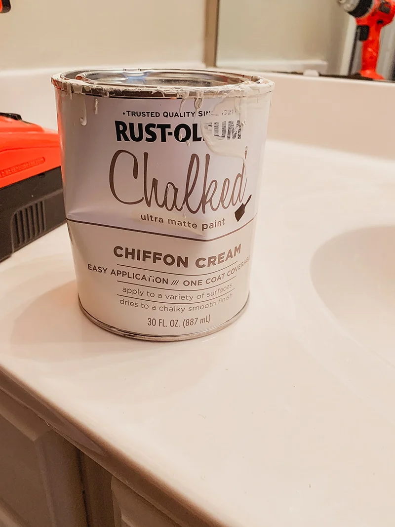 Rustoleum chalked paint chiffon glaze