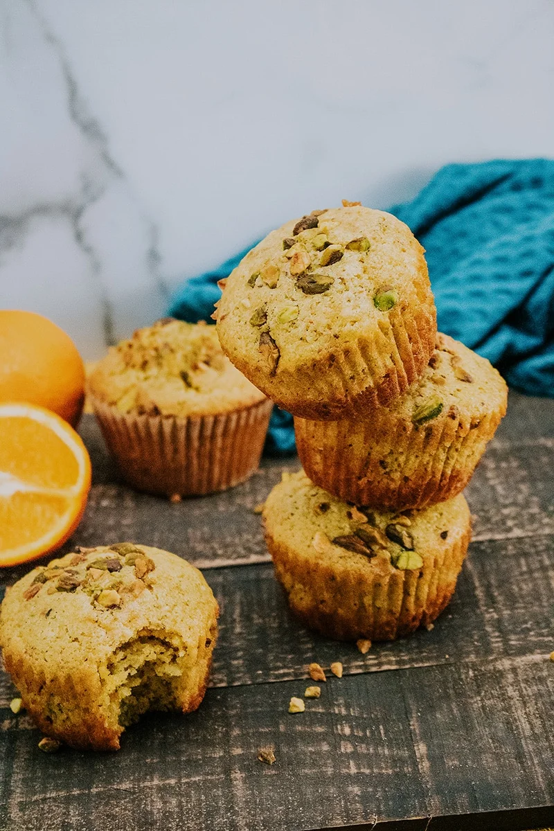 Orange Pistachio Muffins
